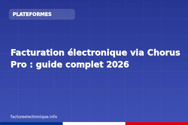 Facturation électronique via Chorus Pro : guide complet 2026